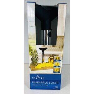 Crofton Pineapple Slicer Peels Cores Slices Blue Handle Stainless Steel Blade